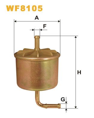 WIX FILTERS Degvielas filtrs WF8105